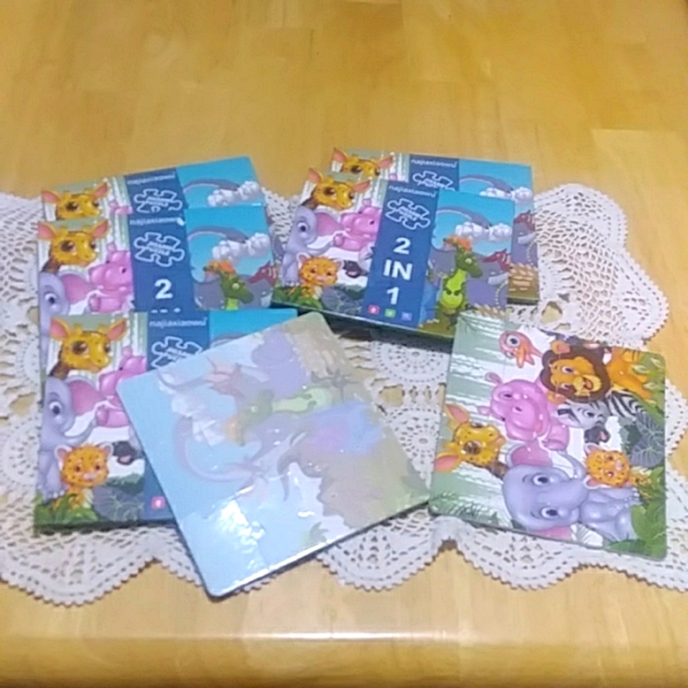 Jigsaw puzzle bundle ages 3+ dinos and animals